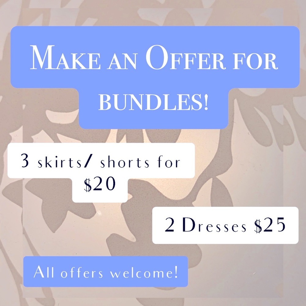 bundles! offers! flexible with prices!